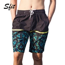 Sfit лето для мужчин's плавание шорты для пляжа быстросохнущая пляжные шорты для будущих мам с сетчатой подкладкой повседневное свободные