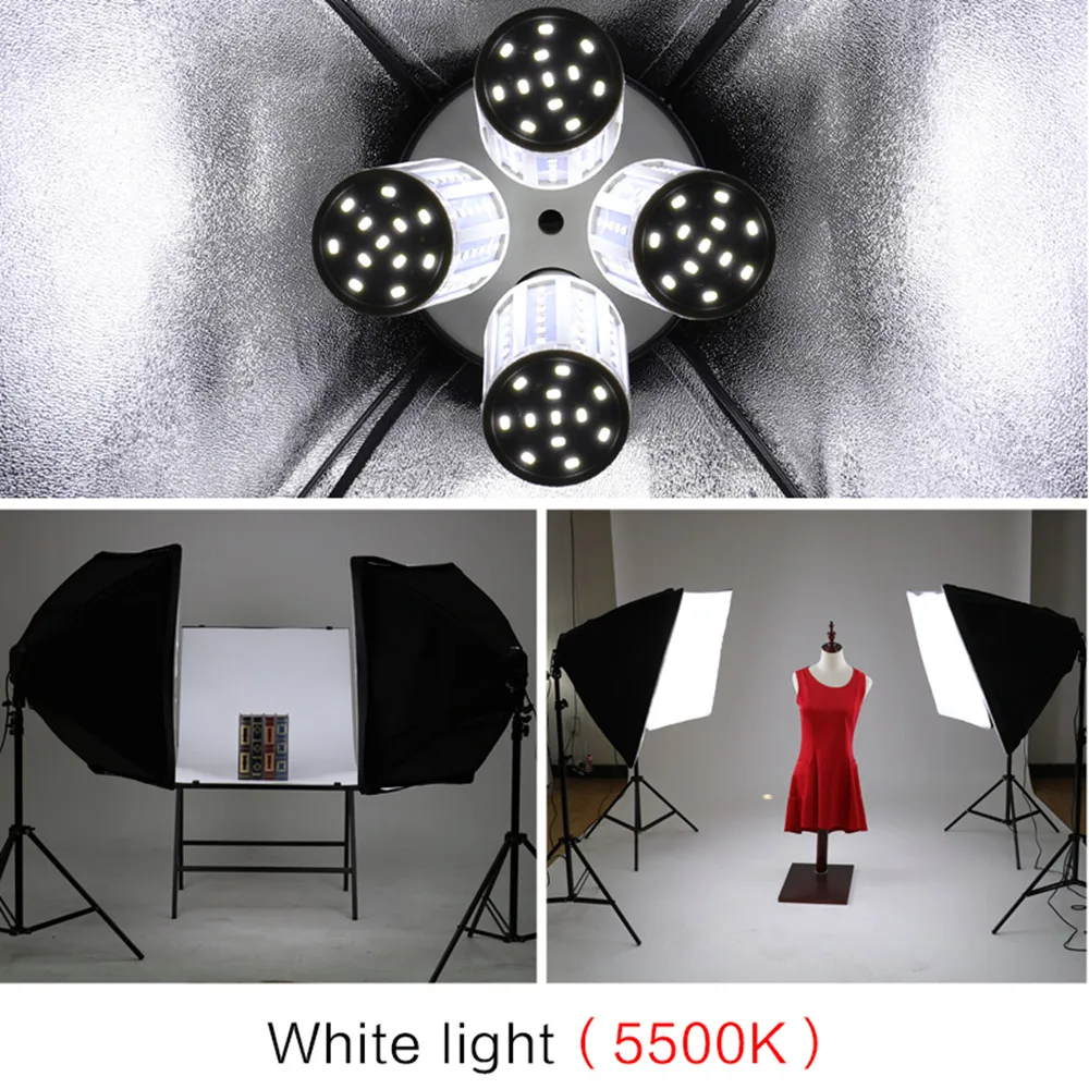 Fotografia 50x70CM Quatro Kit Com 8pcs Lâmpada