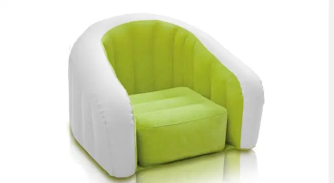 69x56x48cm authentic INTEX hairy U-shaped children inflatable sofa lazy sofa inflatable chair stool air bean bag chair