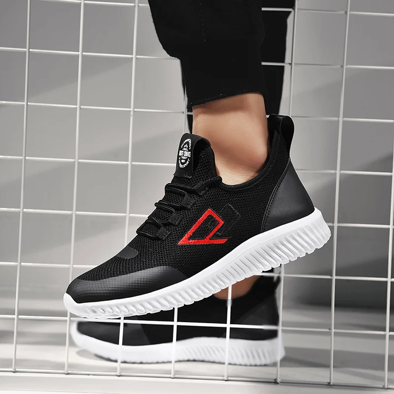 

2019 New Men Sport Shoes Soft Non-slip Breathable Running Shoes high quality Zapatillas de deporte Comfortable Male Sneakers Hot