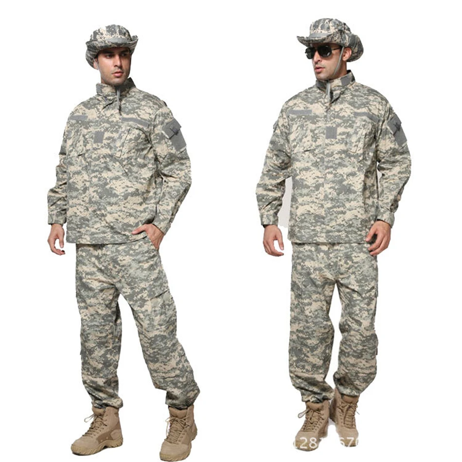 10 видов цветов военная форма ACU спецназ тактическая Мужская армейский милитари солдатский военный Высококачественная камуфляжная одежда
