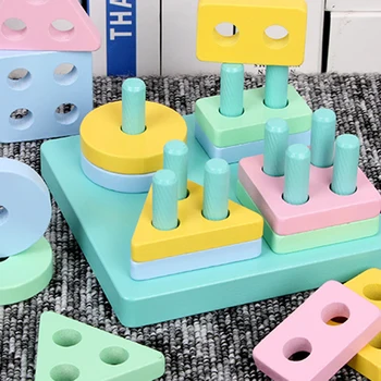 

Early Educational Teaching Toys Wooden Geometric Shapes Matching Game Set Children Geometric Shapes Matching Game Set