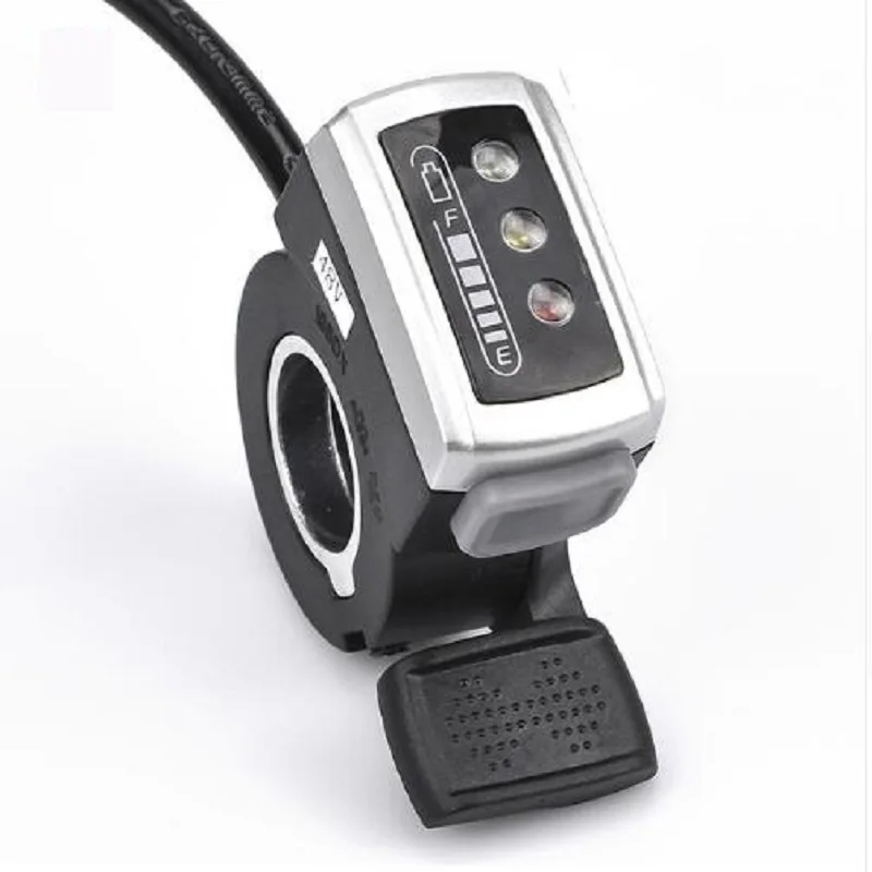 Cheap Electric Bike Accessories 106DX Bicycle Finger Throttle Assemble Handle Thumb Battery Indicator E bike Scooter Power Display 0