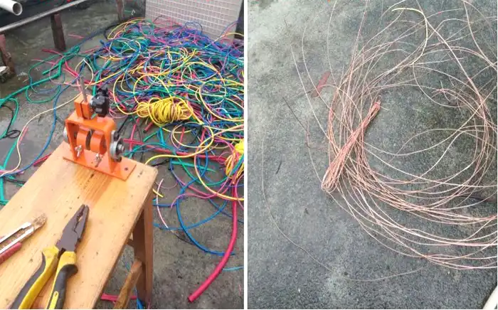 Manual Wire Stripping Cable Peeling Machine Scrap Stripper Metal Recycle Tool