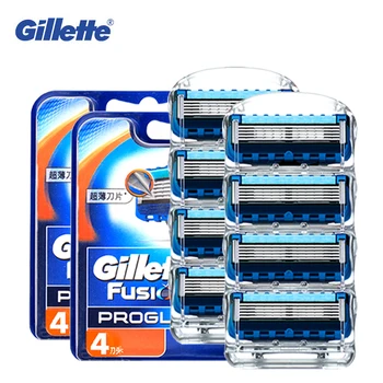 

Gillette Fusion Proglide Razor Shaving Blade Brands Safety Manual Face Beard Shave Sharp Shaver Razors Blades For Men 8pcs