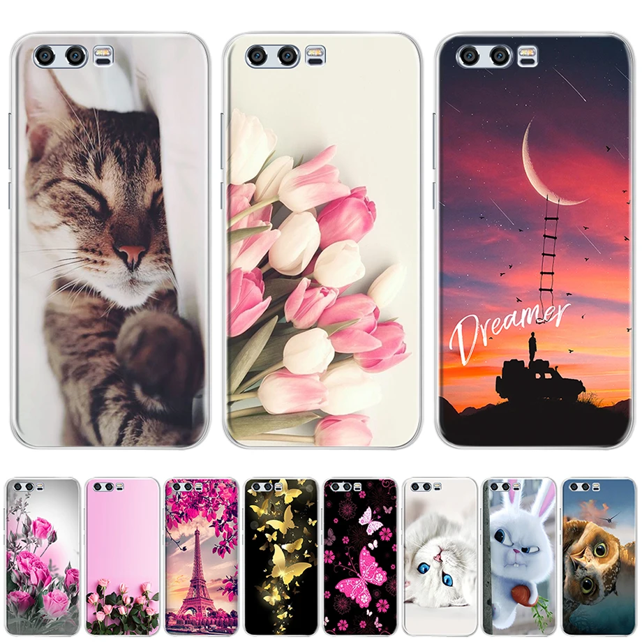 

Case For Huawei Honor 9 Case Fashion Soft Silicone Phone Cases For Huawei Honor 9 Cover TPU Printed Protective Cases On Honor 9