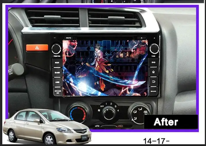 Clearance 3/4G Android 9.0 IPS SCREEN DSP AV Output CAR DVD PLAYER For Honda Fit jazz 2014-2018 GPS player navigation radio stereo pc 1