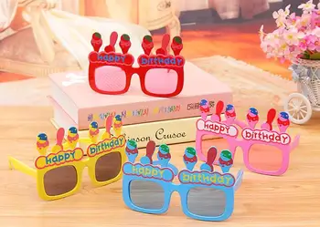 

Happy Birthday glasses fun party candles balloon glasses Celebration Children Sunglasses Party Costume Fancy Dress Up prop GIFT