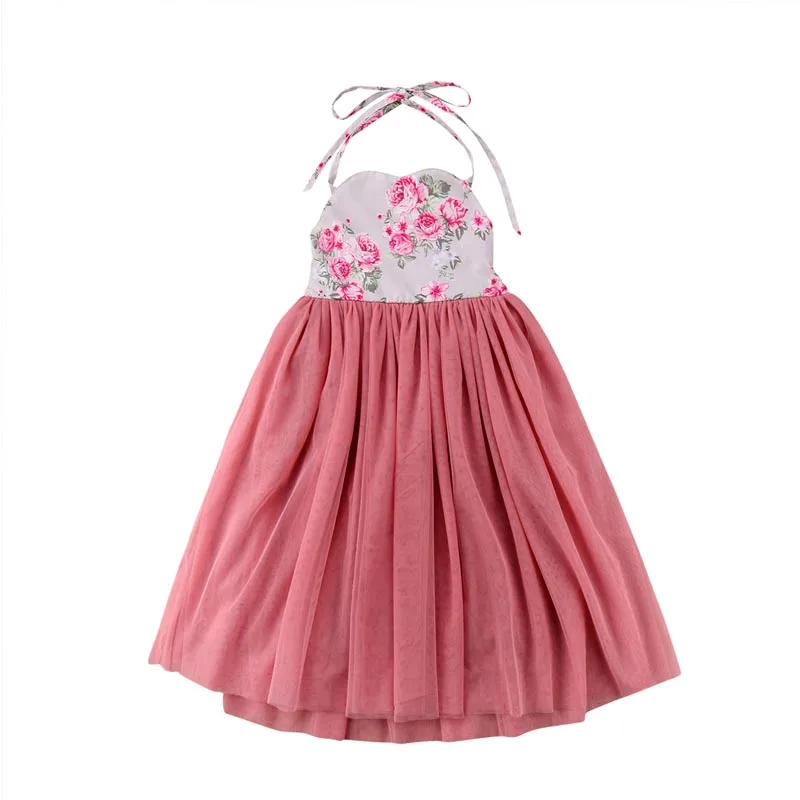 Princess Kids Baby Flower Girls Dress Floral Party Dress Gown Formal Sundress Girl Dresses Children Clothing
