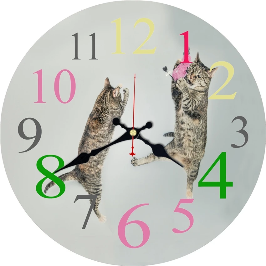 

Lively Cat Antique Design Silent Clocks For Living Room Study Kitchen Home Decor Watches Art Large Wall Clocks No Ticking Sound