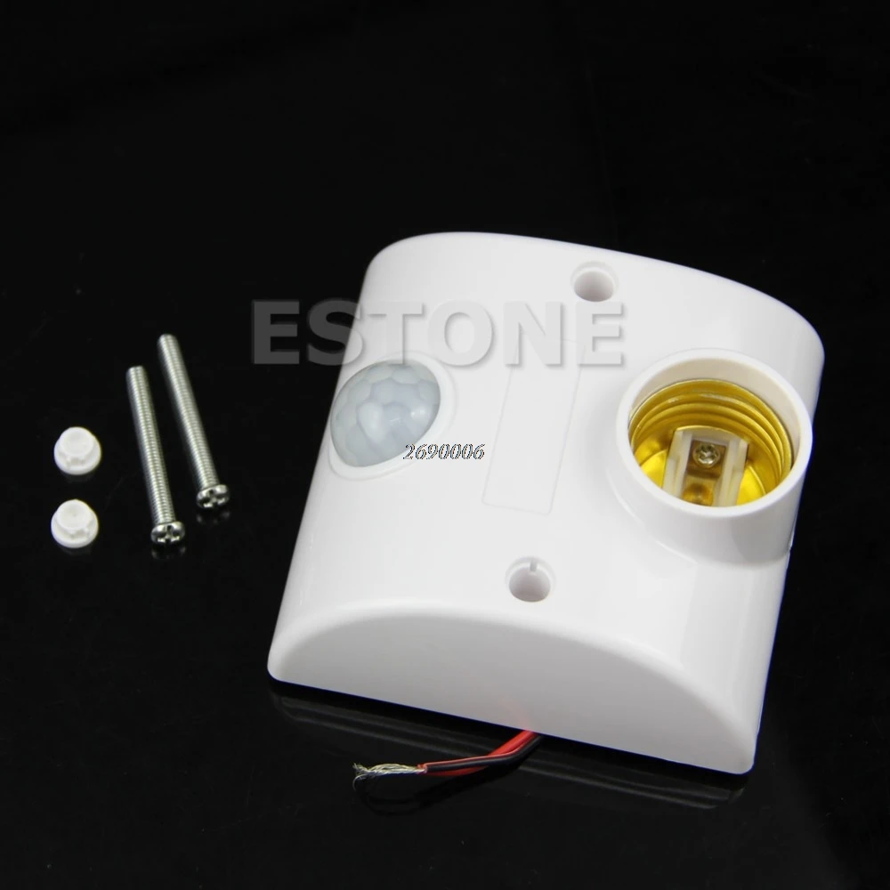 

E27 220V Infrared Motion Sensor Automatic Light Lamp Holder Switch New
