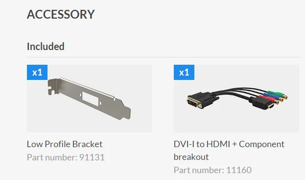 DVI 4k card accessory