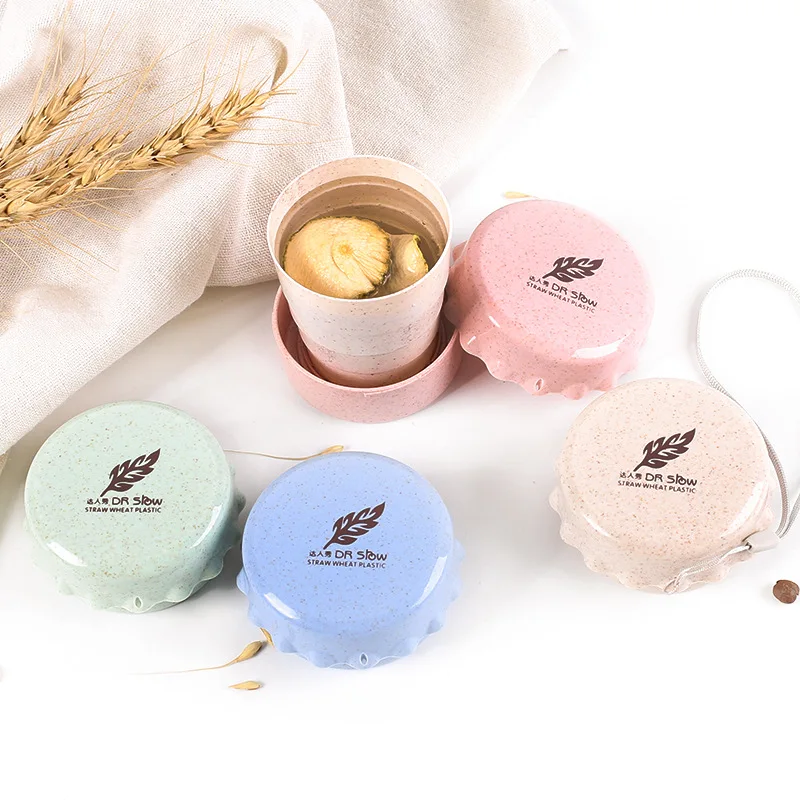 

1Pc Portable Travel Telescopic Cup Outdoor Activities Wheat Straw Drinking Collapsible Folding Cup Juice Coffee Tea Cup BPA Free
