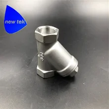 DN20 3/" BSP Женский Инлайн Y сетчатый фильтр грубой очистки резьбы фильтра 304 Нержавеющая сталь