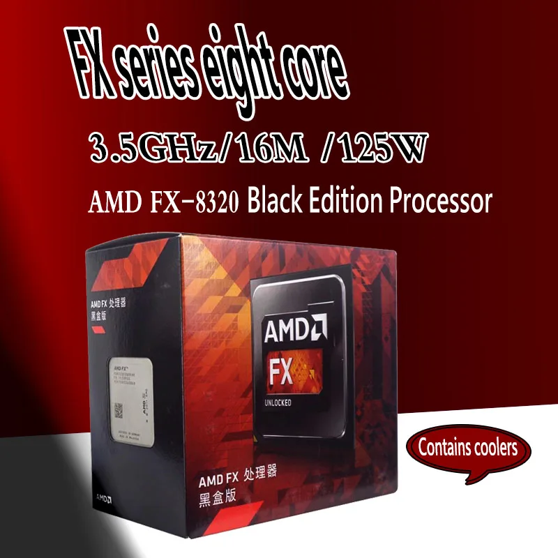 Процессор AMD FX 8320 Series 8 ядерный черный выпуск AM3 +/3 5 GHz/16M/125W FD8320FRHKCBX sell 8300 8350|amd fx 8320|amd