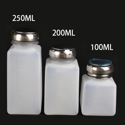 FEPRLO 1pcs 100ml 200ml 250ml Alcohol bottles ESD Plastic Alcohol Dispenser ESD Alcohol Bottle free