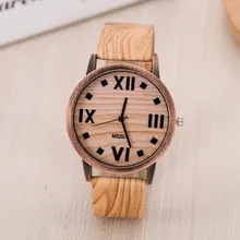 FUNIQUE Simulated Wooden Men Women Wood Leather Strap Quartz Wristwatch Women Dress Watch Feminino Clock Fashion Hour Gift