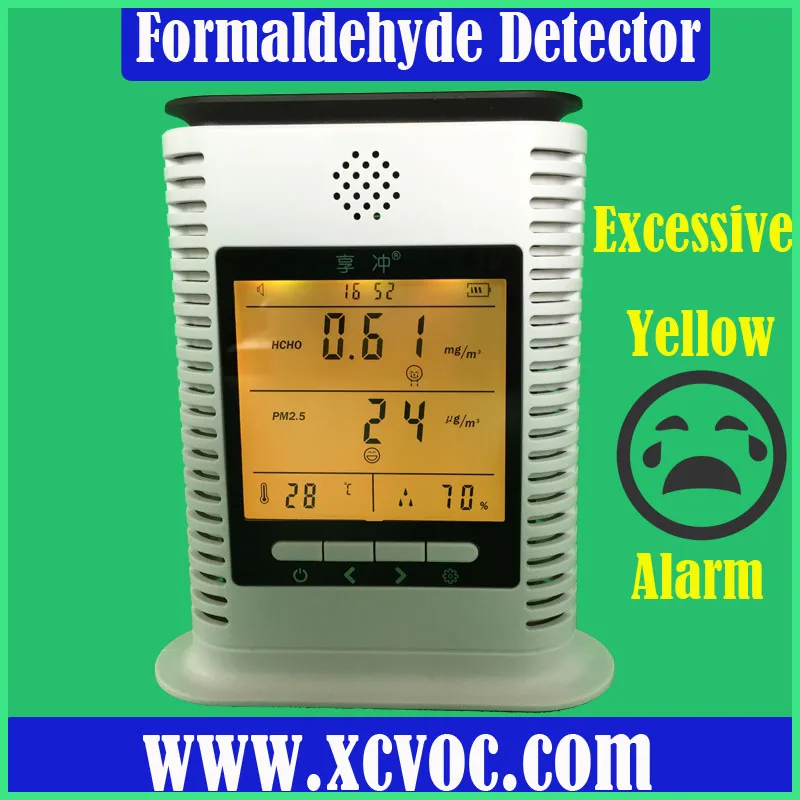 Детектор формальдегида обнаруживает HCHO TVOC в реальном времени, запись тестирования, анализ, зарядка через usb, монитор, качество воздуха для домашнего офиса