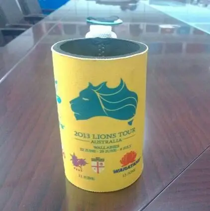 

New! Wholesale Popular Coustomized LOGO Printed Stubby Cooler/Holder With Fixed Bottom, Free shipping