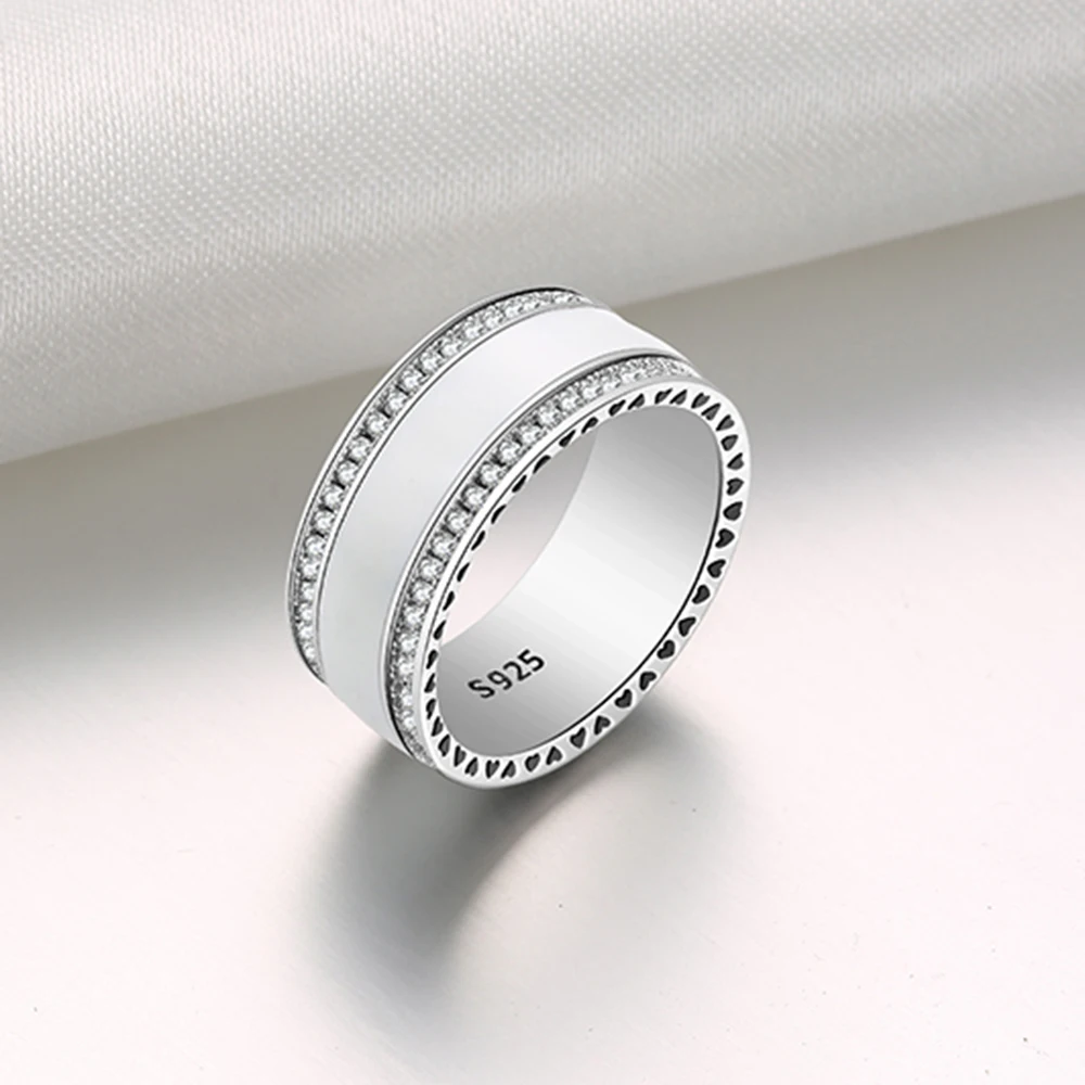 

925 Sterling Silver Rings For Women Jewelry White Color with Drops of oil Fashion Women Wedding Ring R100