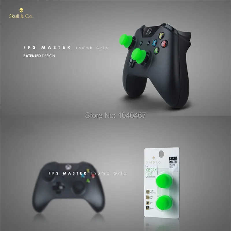 Силиконовые аналоговые ручки для большого пальца крышки для Xbox One контроллер Skull& Co. Чехол FPS Master Thumb для геймпада Xbox One