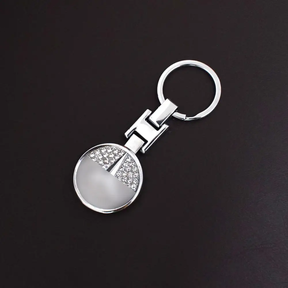 

Crystal Car Keychain for Mercedes Benz Metal Key Ring Brand Keyring Fashion Key Holder Men Women Key Chain Auto Accessories
