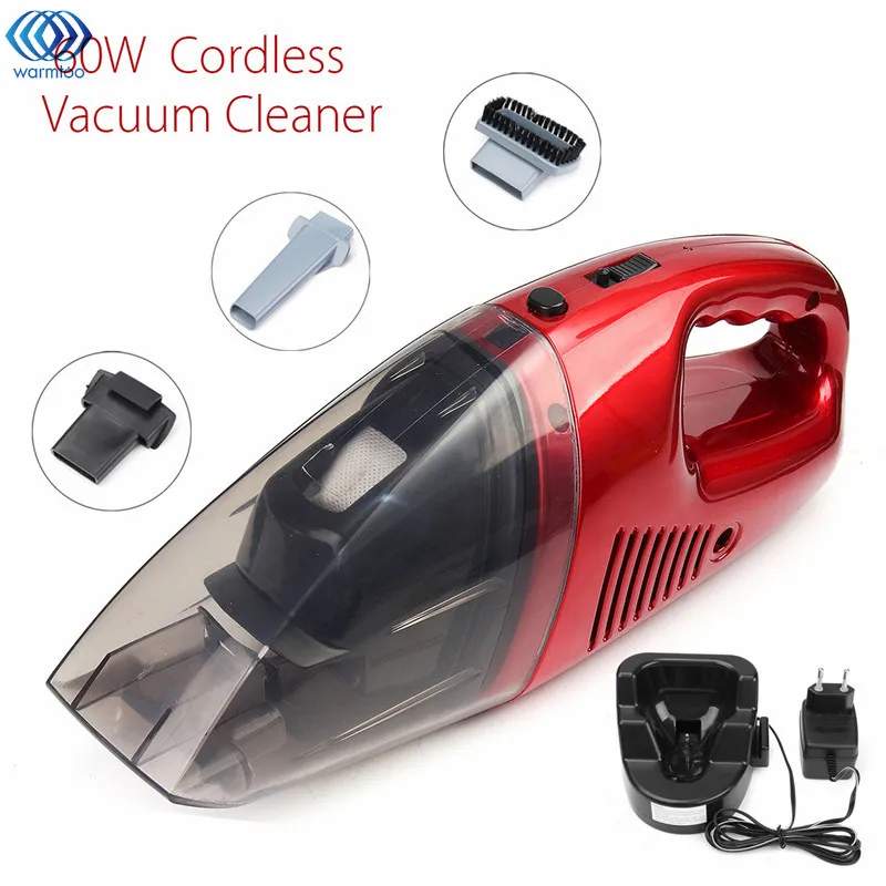 

60W Cordless Mini Portable Vacuum Cleaner For Car Dry Wet Handheld Super Suction Dust Collector Cleaning