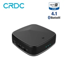 CRDC Wireless Bluetooth Transmitter Receiver A2DP Audio Player Optical Fiber coaxial Stereo Audio 3.5mm AUX For TV PC Speaker