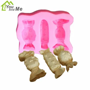 

3D Silicone Three Sugar Fondant Mold DIY Chocolate Cake Decorating Tools Christmas Gift Mould Baking Tools