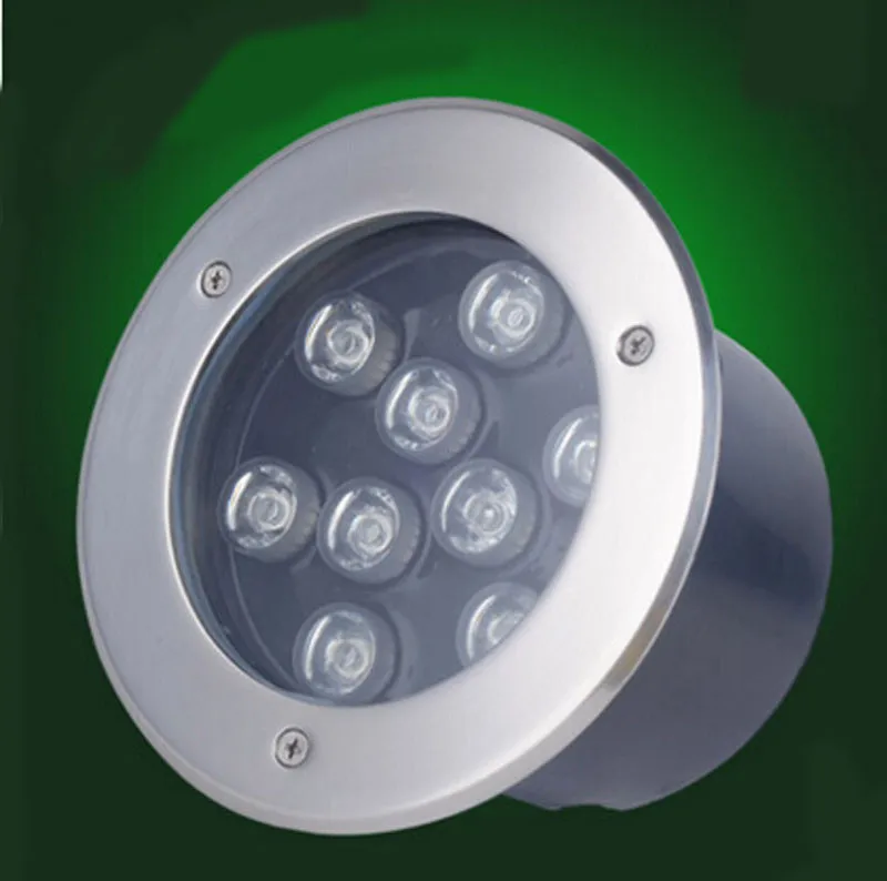 Fanlive 3pcs RGB 9w Underground Lamps Ip67 Waterproof Buried Ground