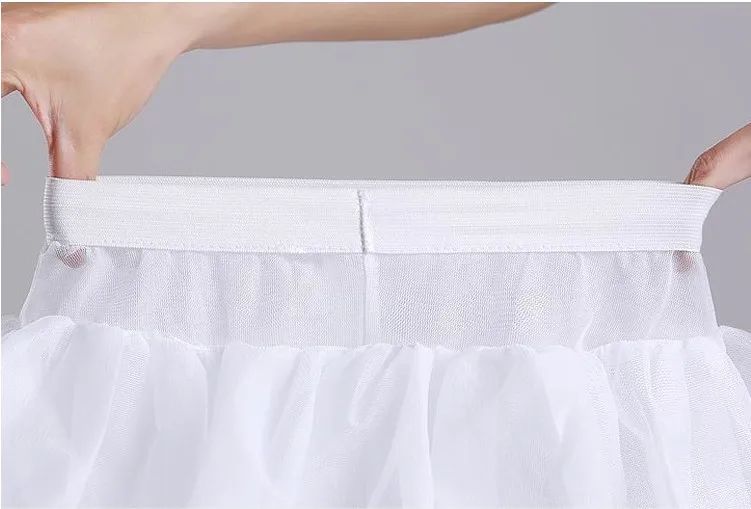 Белые короткие 40 см; Длина юбки; джинсовая юбка для женщин, девочек, детей, два слоя, Нижняя юбка для свадебное платье jupon cerceau mariage