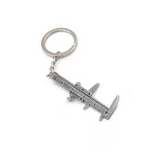 Mini Vernier Caliper Key Ring Car Styling Accessories for vw mazda audi BMW Toyota Opel etc Keychain automobile Turbo key chains