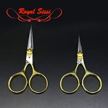 New super sharp fly tying scissors adjustable tension 4''&5''first class gold loop razor scissors smooth cutting fly tying tools