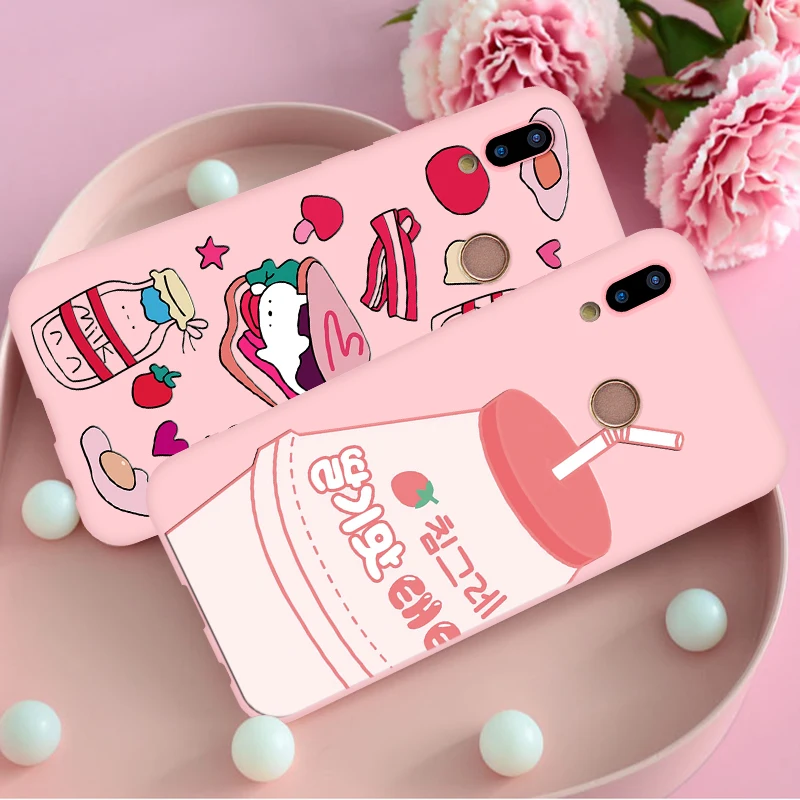 

Candy Pink Soft TPU Silicone Case For Huawei Honor 9 10 8X 8E 8 Lite 7A Pro 7C 7X View 20 Play Y5 Y6 Y7 Prime Y9 2018 2019 Case