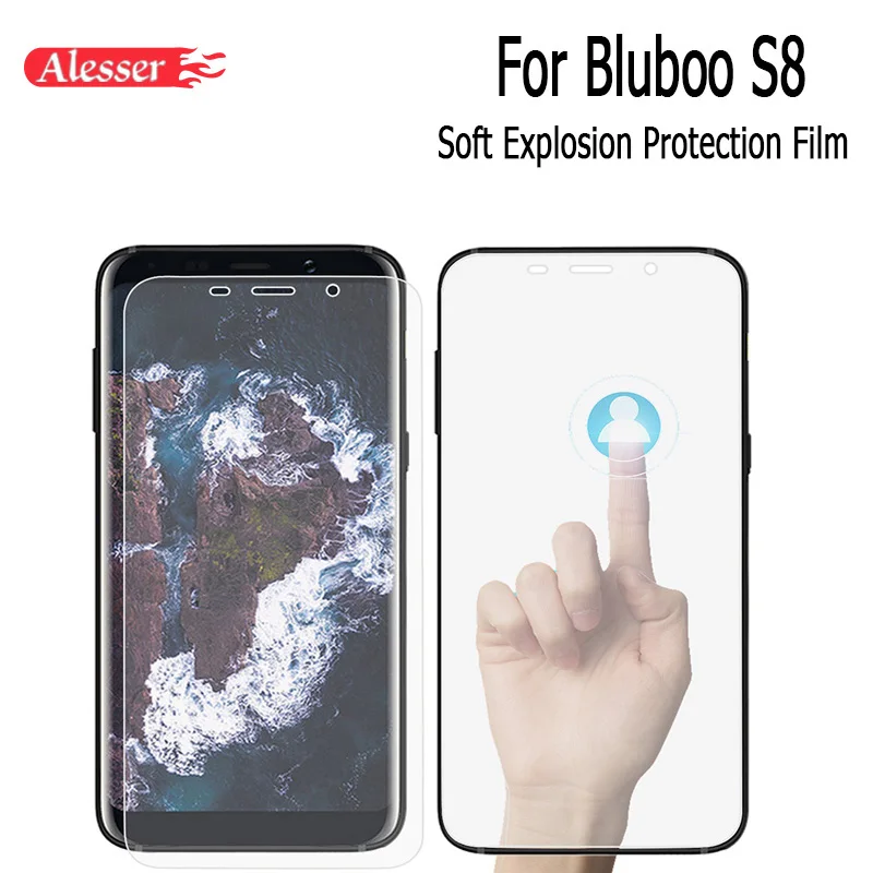 

Alesser 2PCS Non glass film Soft TPU Full Cover Screen For BluBoo S8 Protective Film Scratch-proof Protective Steel Film