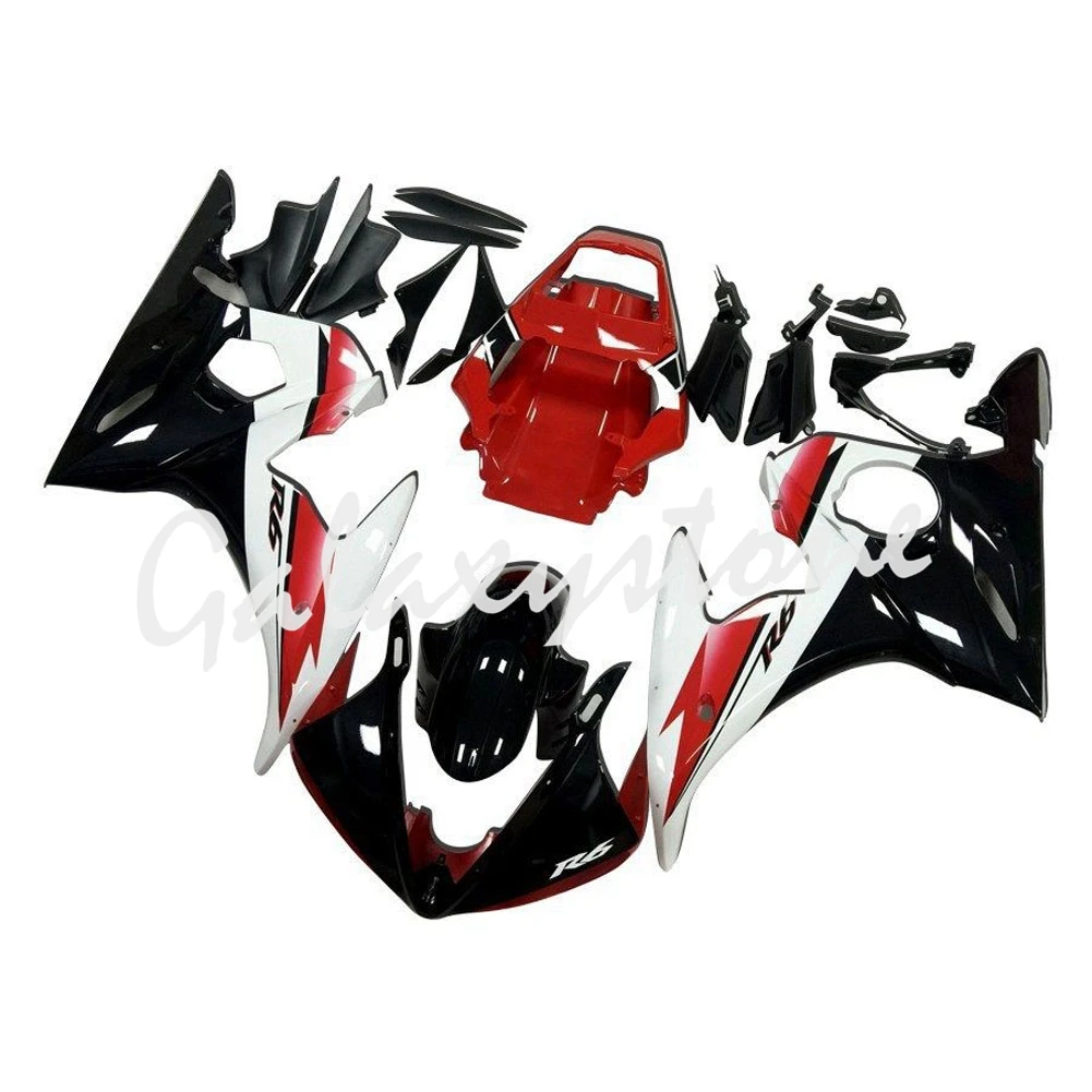 

Fit for Yamaha YZF-600 R6 2005 Injection Molding Fairing Bodywork Red+Black+White