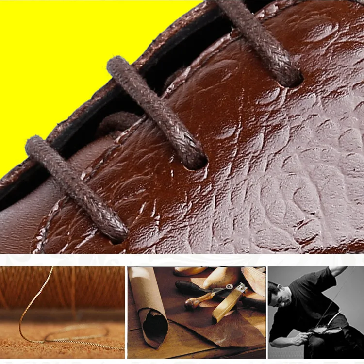 Caoutchouc Rond Oxford D'été En Légers Noir Hommes Style Angleterre Bout Chaussures marron Noir Mâle Cuir Robe Formelle Fqx1Cw8