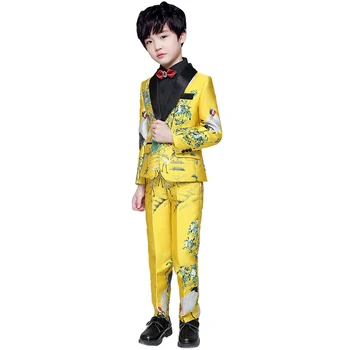 

High quality special design boys blazer kids gentleman wedding formal suit