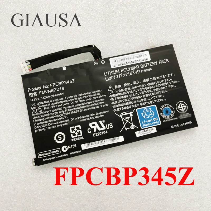 GIAUSA 14 8 V 42Wh 2840mAh FMVNBP219 FPCBP345Z FPB0280 Аккумулятор для ноутбука Fujitsu LifeBook UH572 UH552 ультрабук