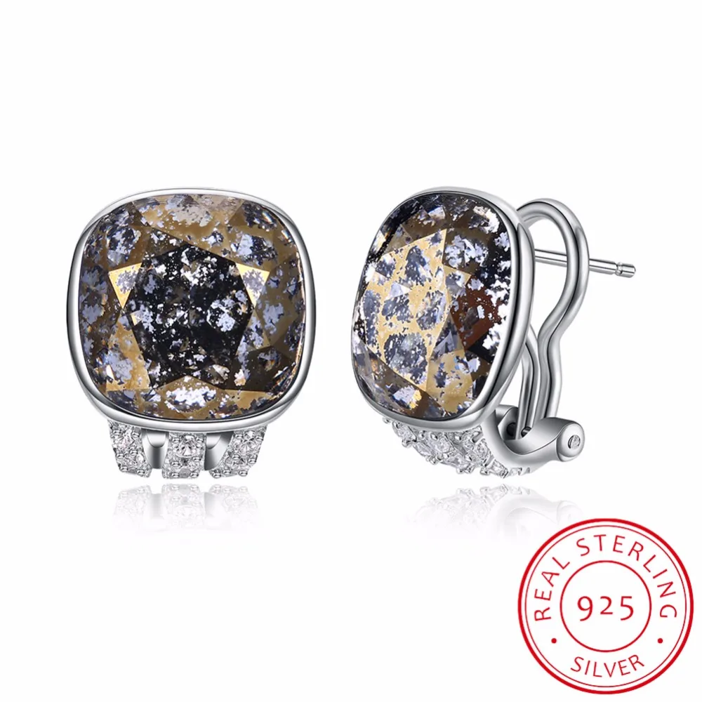 

LEKANI Crystal from Swarovski Stud Earring Women Earrings Austrian Rhinestone Bijoux S925 Sterling Silver Fine Jewelry Chic Sexy
