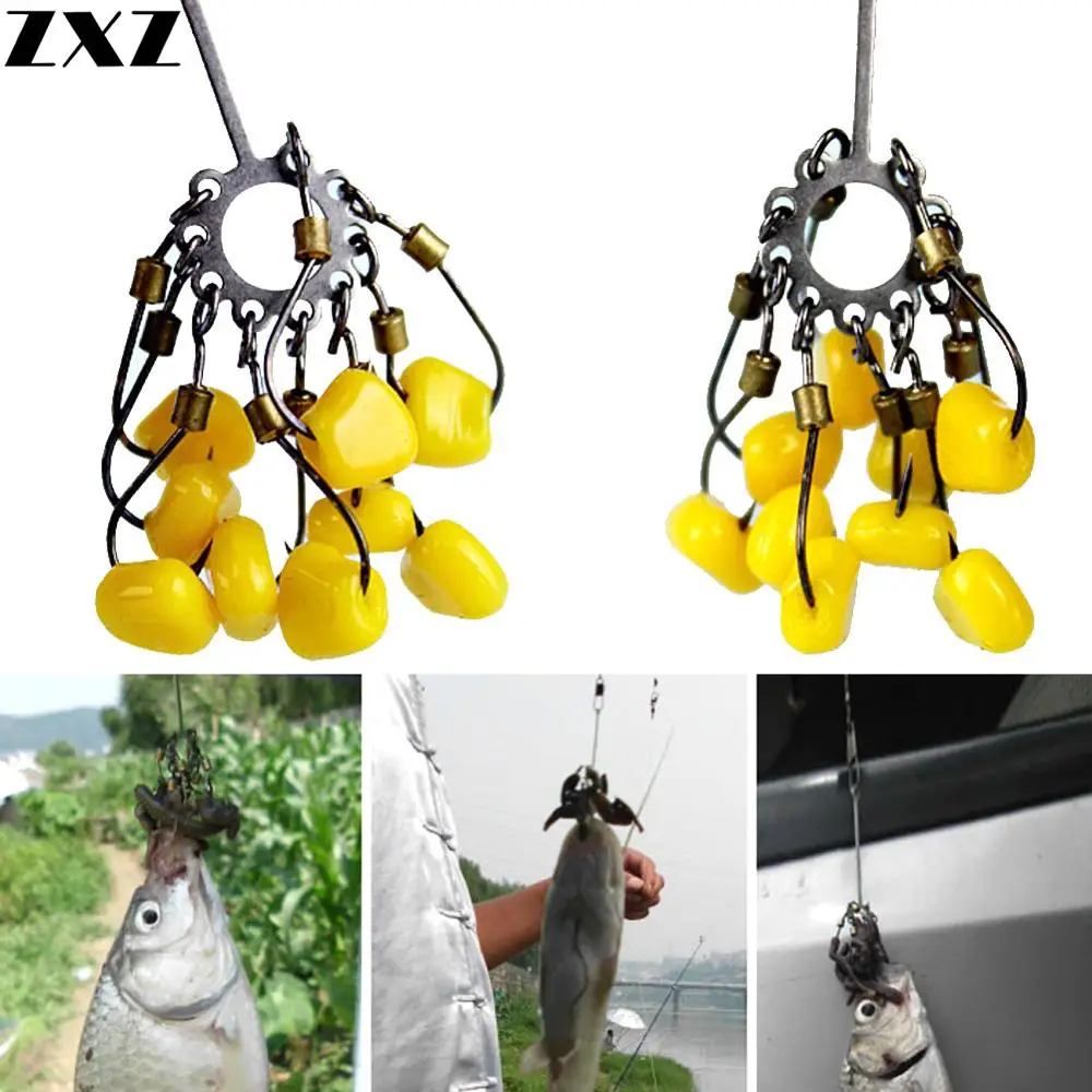 2Pcs High Carbon Steel Sharp 9 Explosion Hook Barbed Jig Wrist Fishing Hooks Set Hand Sea Bream Hook Carp Fast Catch Fish Tackle