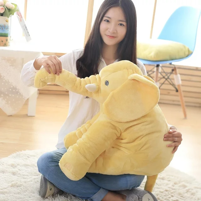 40/60cm Infant Soft Appease Elephant Playmate Calm Doll Baby Appease Toys Elephant Pillow Plush Toys Stuffed Doll 3