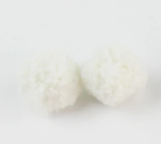 10 шт. шарики 20 мм-0,8 дюймов помпон из пряжи шары помпон ручной работы пом качественный материал для аксессуаров - Цвет: white