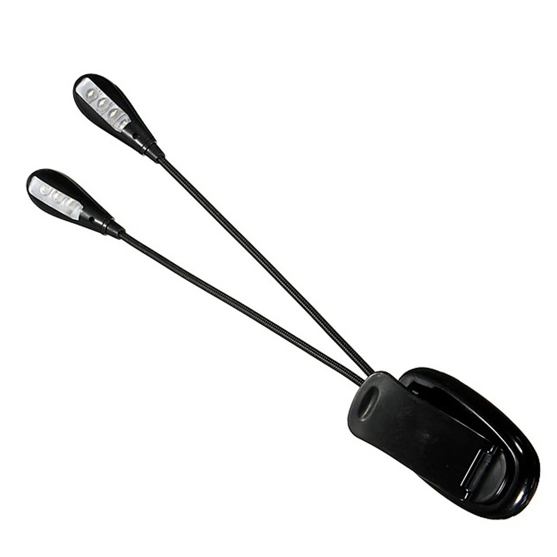 Super Bright 8 LED Book Reading Table Lamp Dual Flexible Double Goosenecks Clip-on Arm Study&Music Desk Light Super Bright 8 LED Book Reading Table Lamp Dual Flexible Double Goosenecks Clip-on Arm Study&Music Desk Light