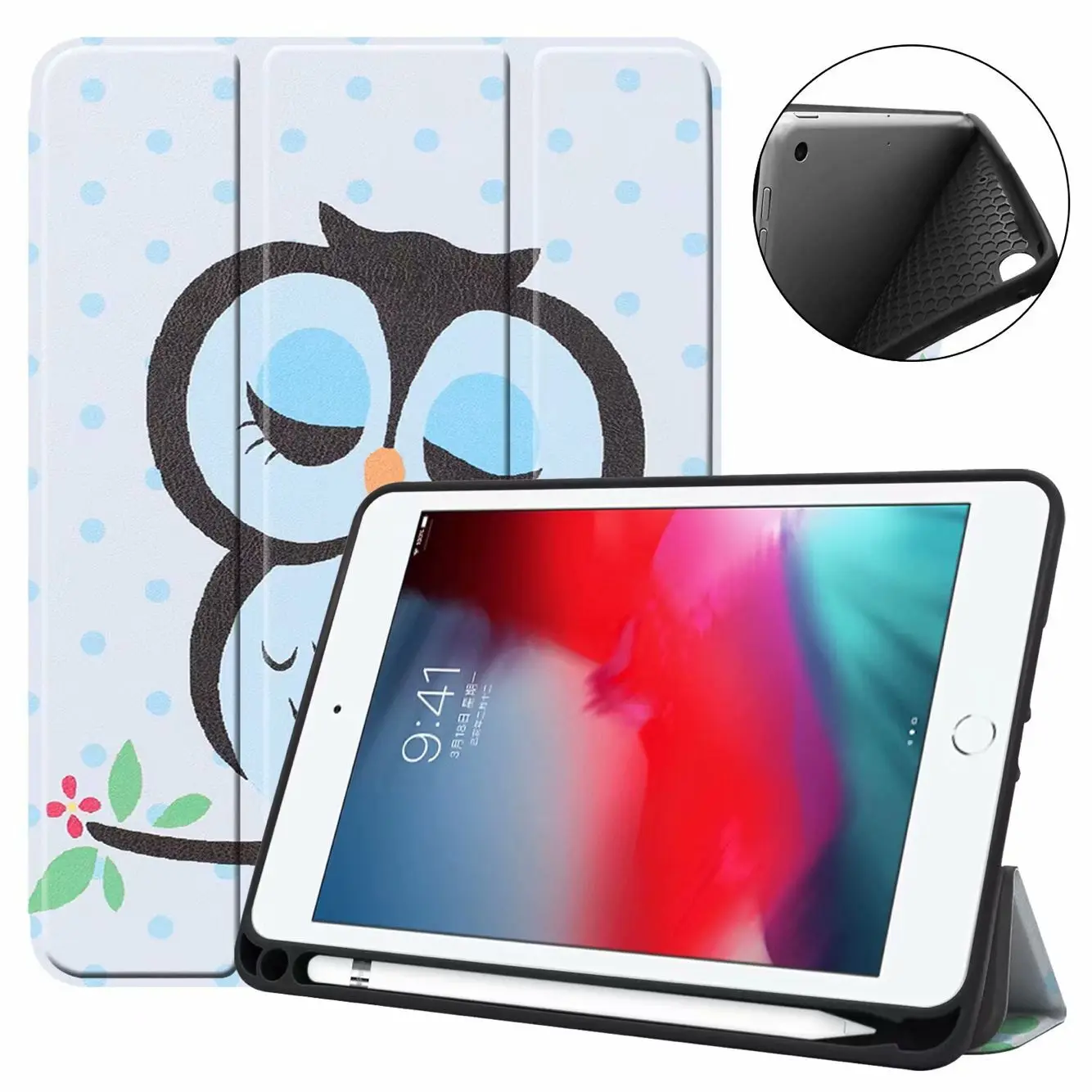 

Funda Case for IPad Mini 5 7.9 with Apple Pen Stylus Slot Holder Mini5 Smart Tablet Cover IpadMini Mini 4 Cute Casing Protection