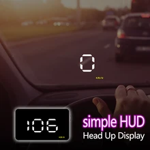 Автомобильный HUD Дисплей A1000 OBD2 II EUOBD Предупреждение о превышении скорости проектор Универсальный Автомобильный дисплей HUD
