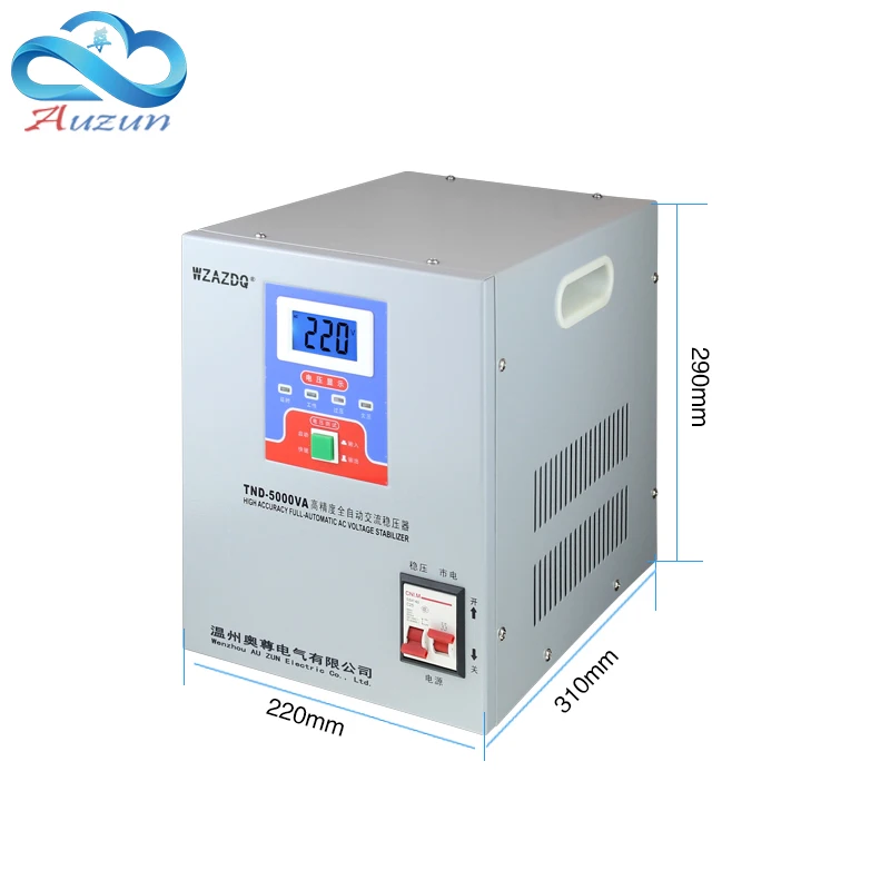 TND-5KVA Высокоточный цифровой дисплей однофазный стабилизатор напряжения переменного тока 5000 Вт 220 В внутренний стабилизатор напряжения