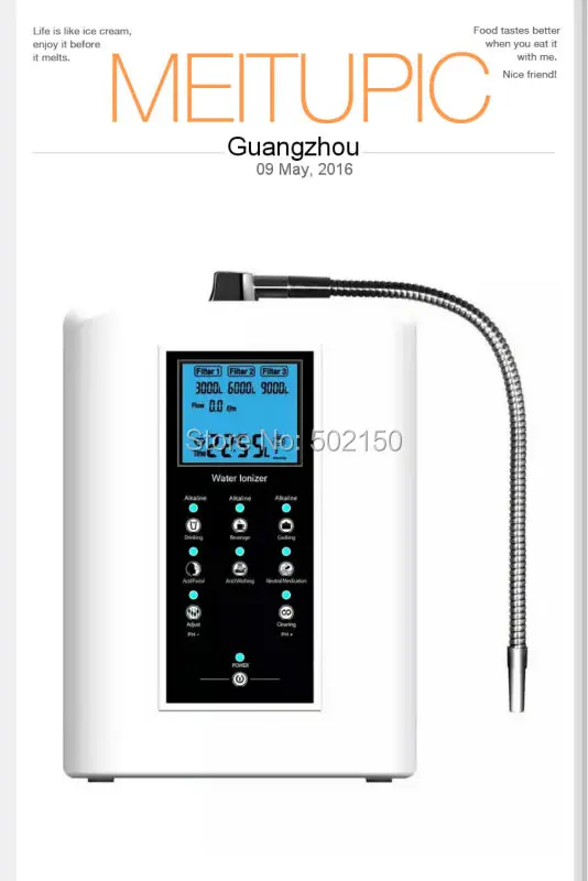 

3plates electrolysis water ionizer machine 110V OH-806-3W