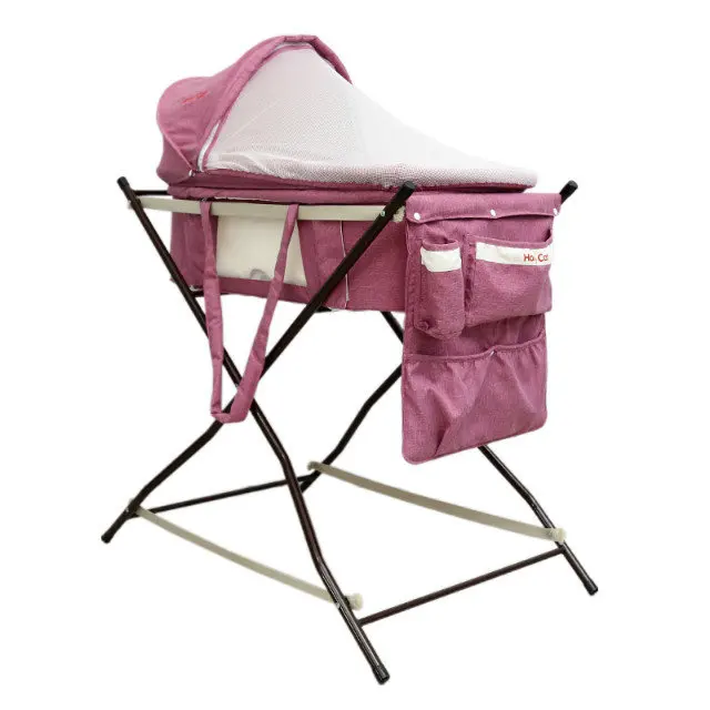 baby carrier basket cloth baby cradle with metal stand baby basketin