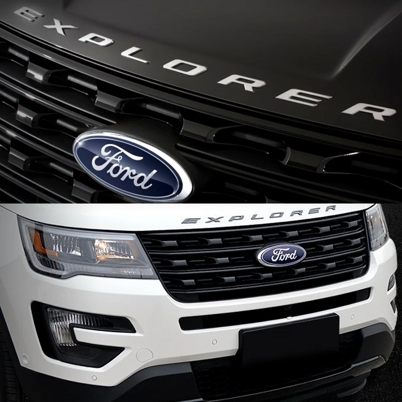 For Ford Explorer Sport Silver Black Hood Emblem Letters Gloss Finish 11 12 13 14 15 16 17 Year Letter Emblem Ford Explorerford Hood Letters Aliexpress